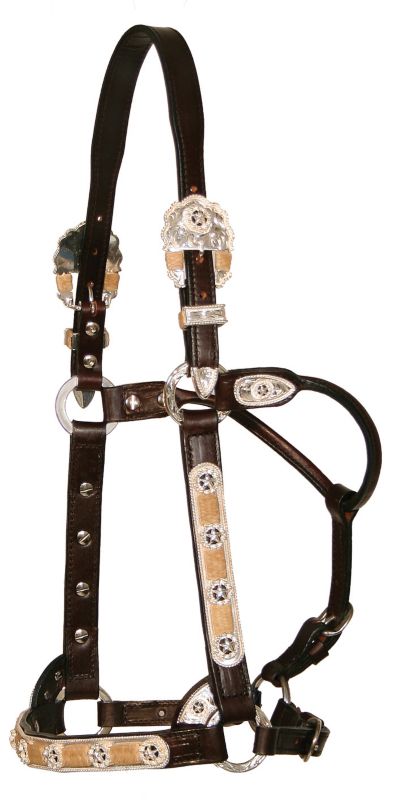 Circle Y Rawhide Raised Rope Edge Show Halter