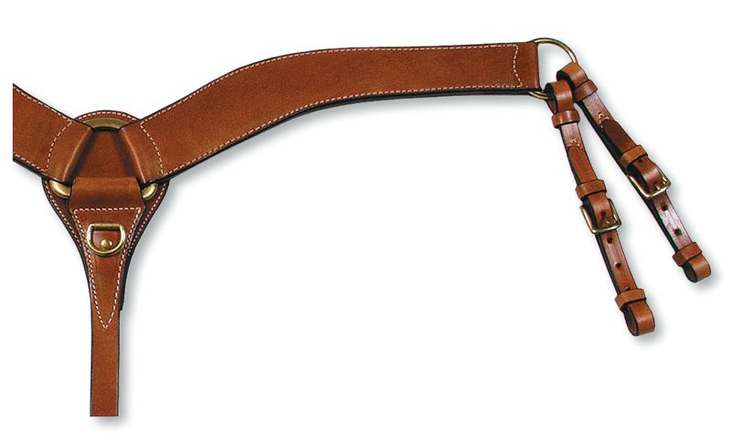 Circle Y Harness Leather Tapered Breast Collar