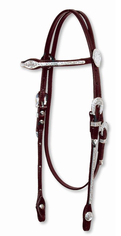 Circle Y Flared Browband Arabian Show Headstl