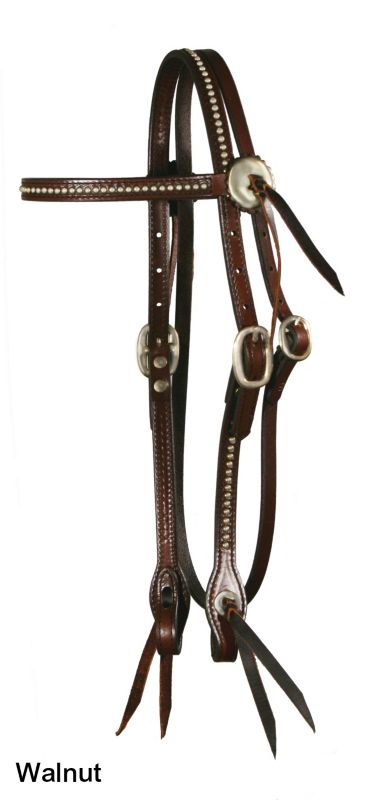 Circle Y Silver Spots Browband Headstall