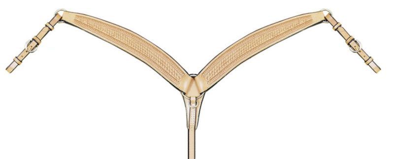 American Saddlery Barbwire Roping Breast Collar