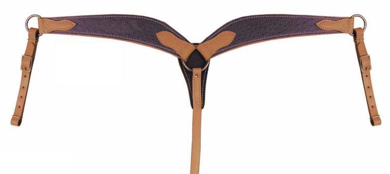 American Saddlery Ostrich Breast Collar Purple Best Price