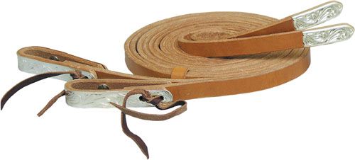 Tex Tan Silver Water Loop Show Split Reins