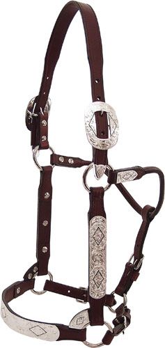 Tex Tan Diamond Silver Show Halter