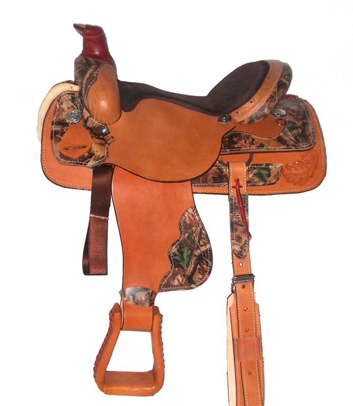 HH Saddlery Realtree Camo Roper Saddle