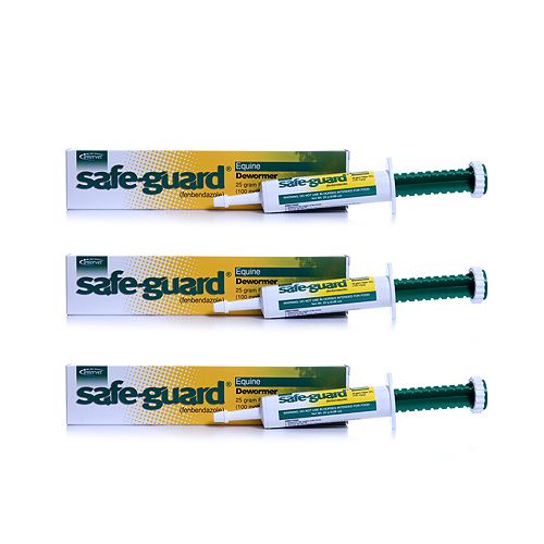 Safe-Guard 25g Fenbendazole Paste Wormer 3-Pack