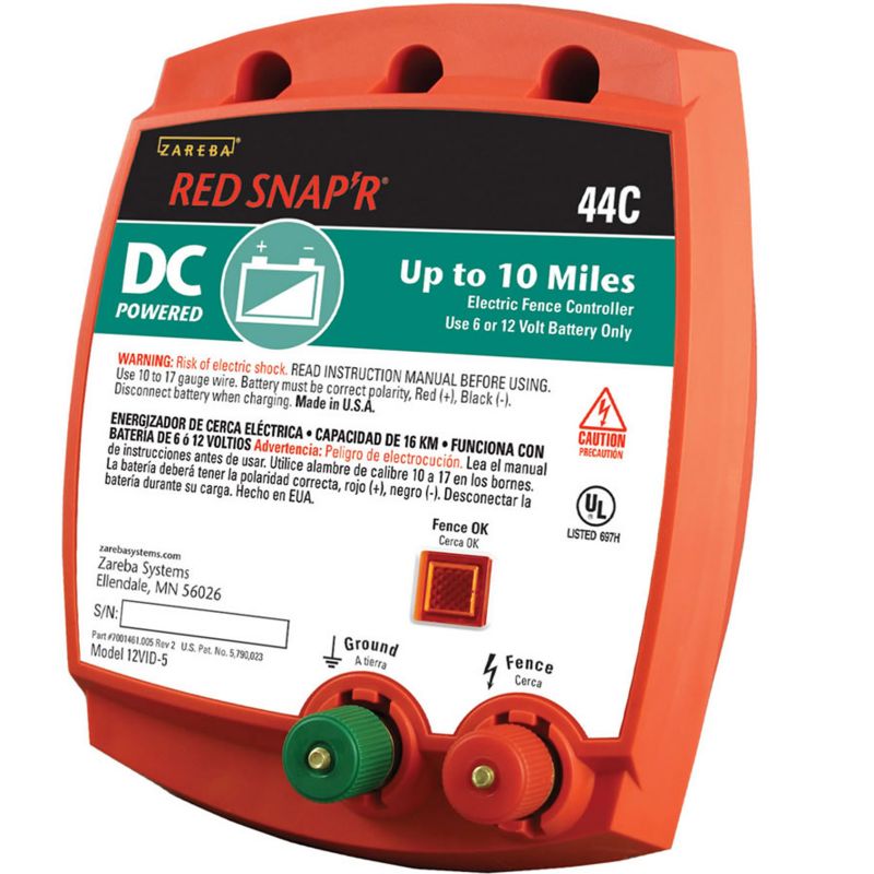Red Snap'r 10 Mile Battery Operated Fence Charger