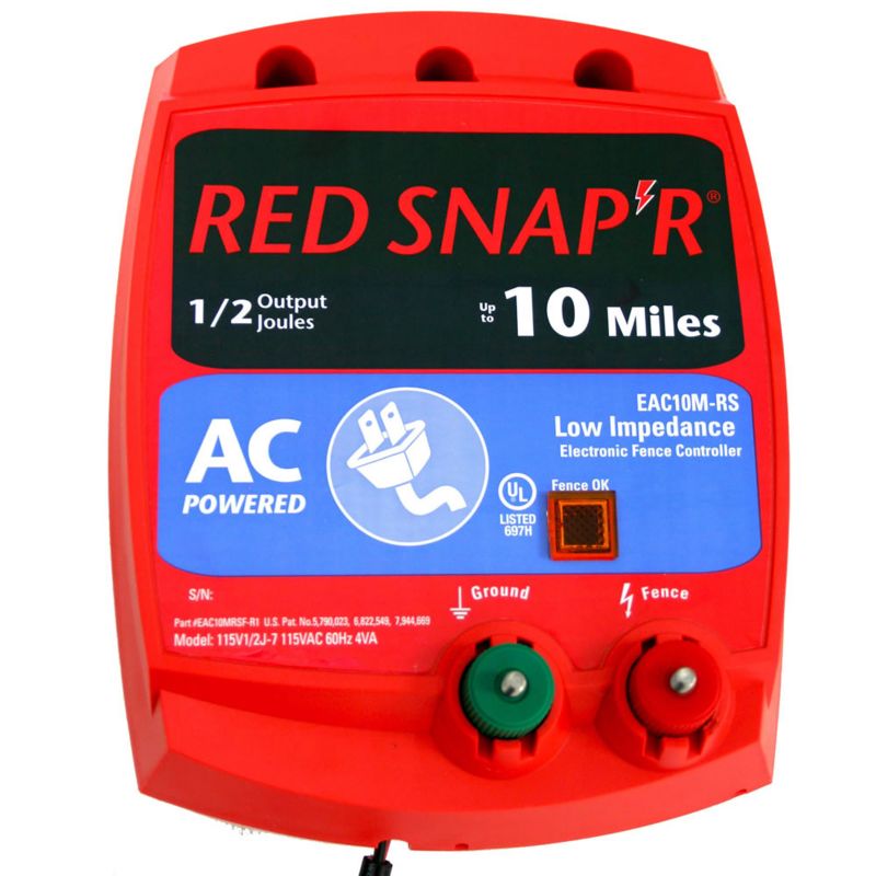 Red Snap'r 10 Mile AC Low Impedance Fence Charger