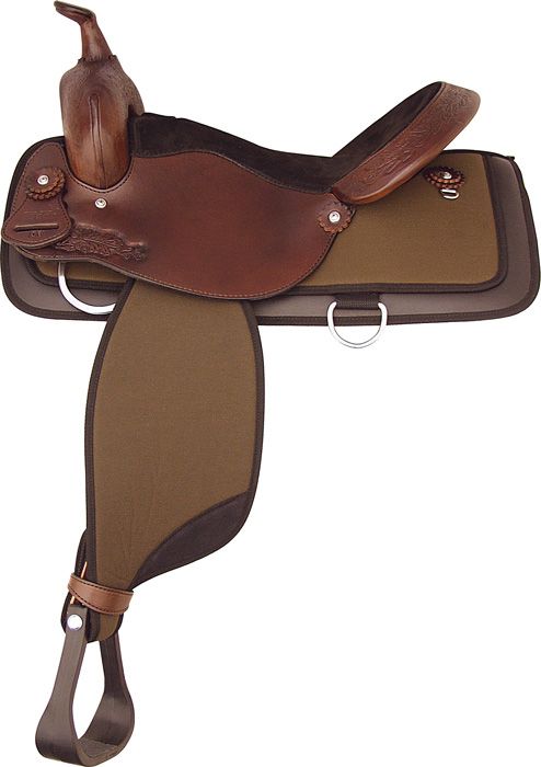 Tex Tan Nylon Leather Acorn Trail Saddle