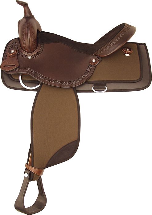Tex Tan Nylon Leather V-Border Trail Sdl