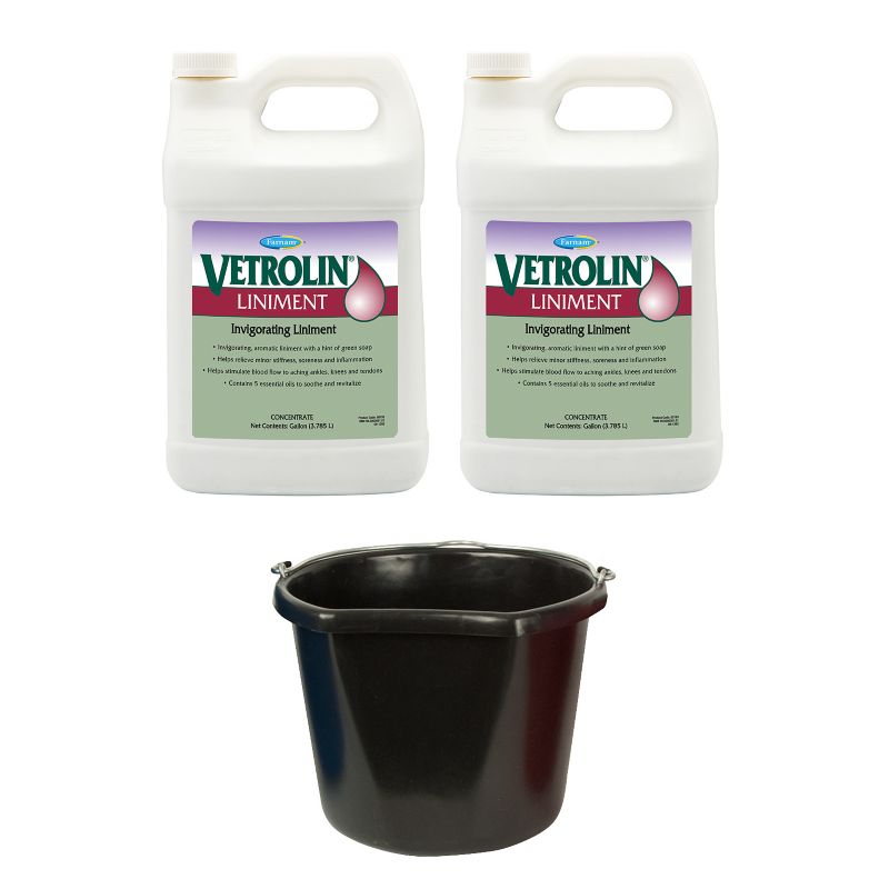 Vetrolin Liniment buy 2 gal, get 2 gal Bucket FREE