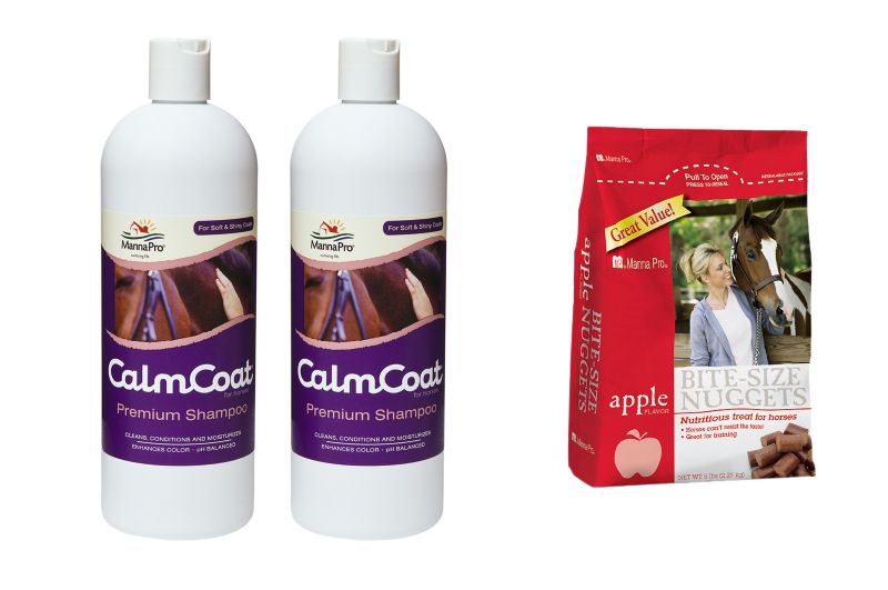 Calm Coat Shampoo 32oz 2-pack w/Free Apple Nuggets