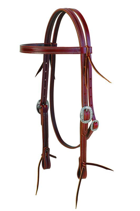 Weaver ProTack Latigo Browband Headstall