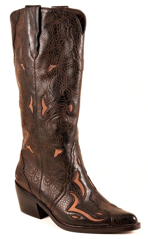 Roper Ladies Faux Leather Underlay Boot