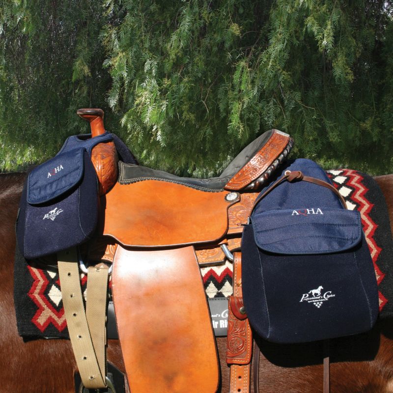 AQHA Horn and Cantle Saddle Bag Set
