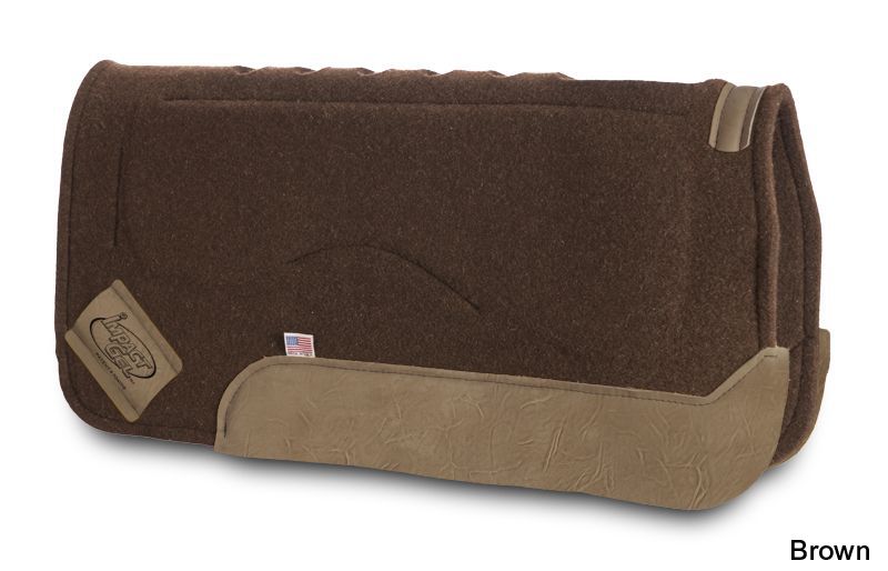 Impact Gel Straight Wool Saddle Pad