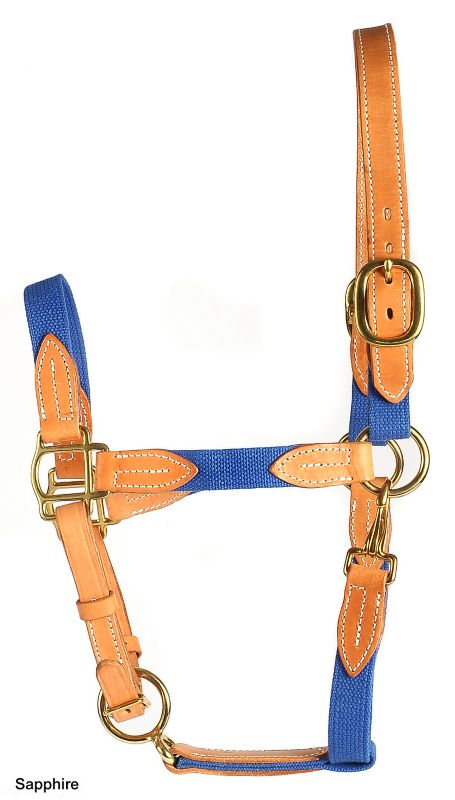 Deluxe Harness Leather and Cotton Halter