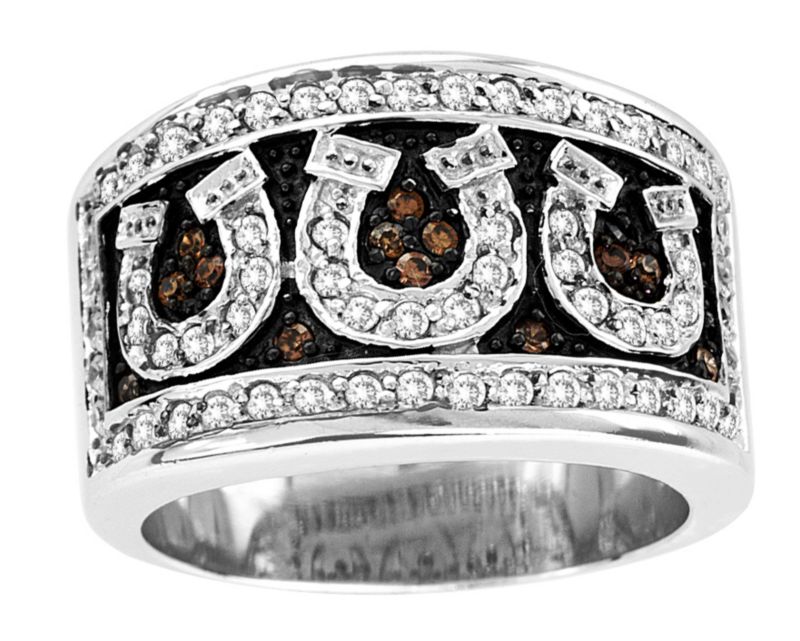 Kelly Herd Horseshoes Band Chocolate