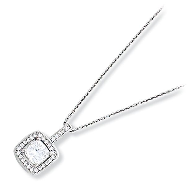 Kelly Herd Clear Square Pendant