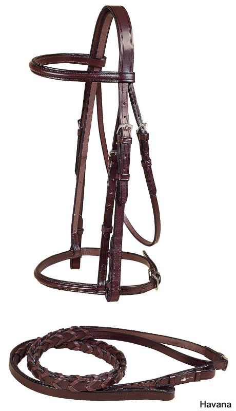 Tory Leather Plain Raised Bridle