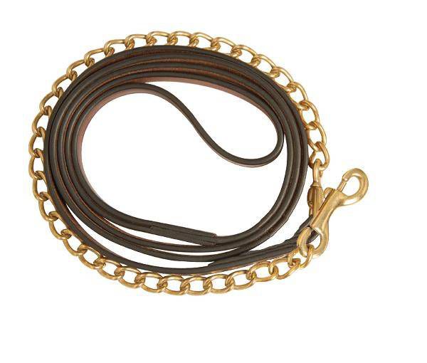 Collegiate Leather Lead with Chain