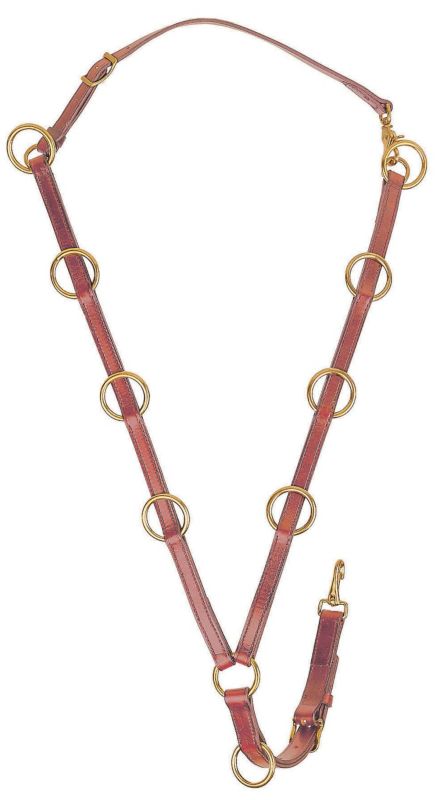 Tory Harness Leather9-Ring Training Martingale