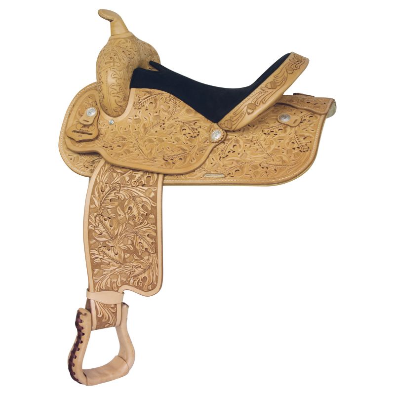 Simco-Longhorn Combs Tooled Barrel Saddle