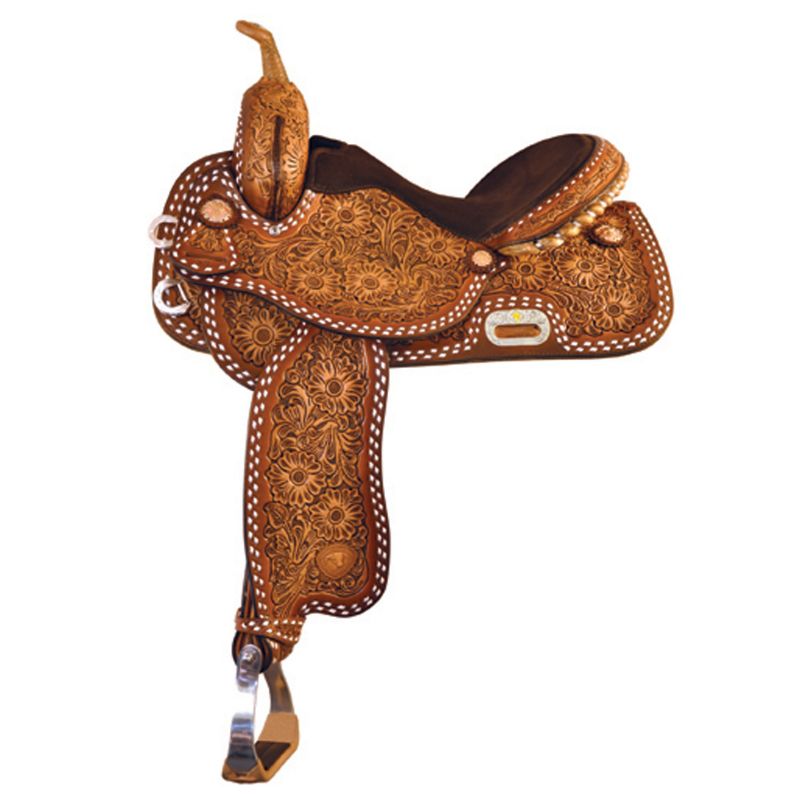 Tex Tan Buckstitch Barrel Saddle