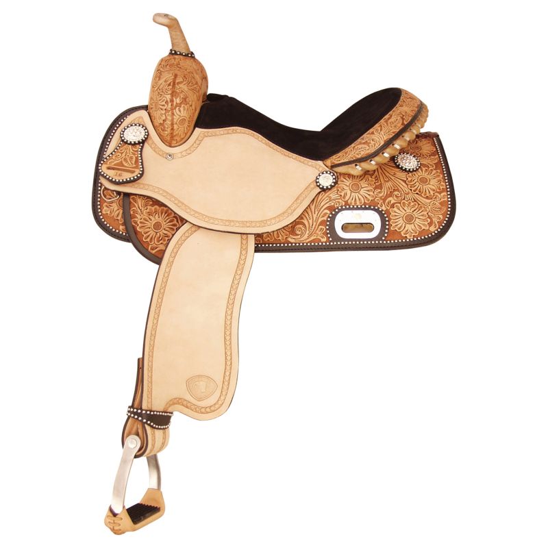 Tex Tan Money Round Barrel Saddle