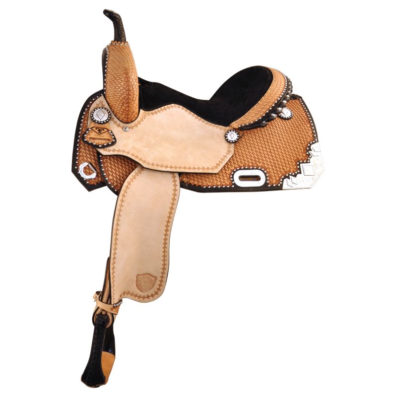 Tex Tan Talmadge Green Diamond Barrel Saddle