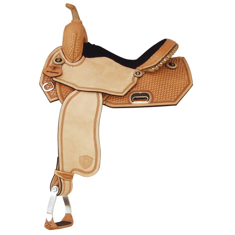 Tex Tantalmadge Green Money Barrel Saddle