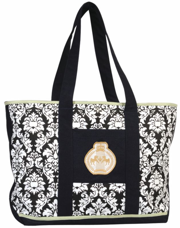 Equine Couture Damask Tote Bag