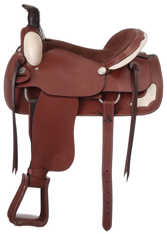 Royal King Rawhide Suede Roper Saddle