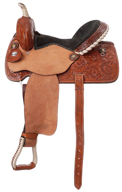 Silver Royal Angus Barrel Saddle