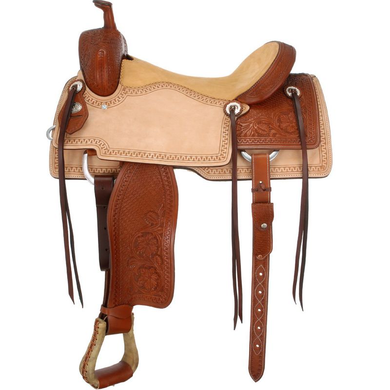 Silver Royal Coyote Cutter Saddle
