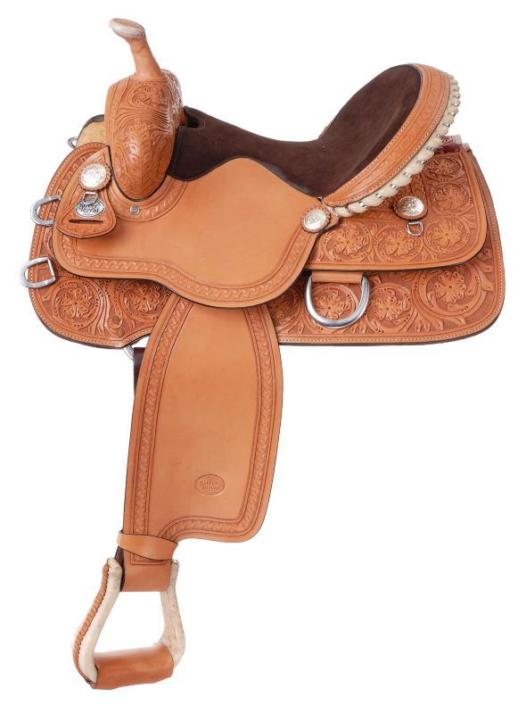 Silver Royal Hawkins Barrel Saddle