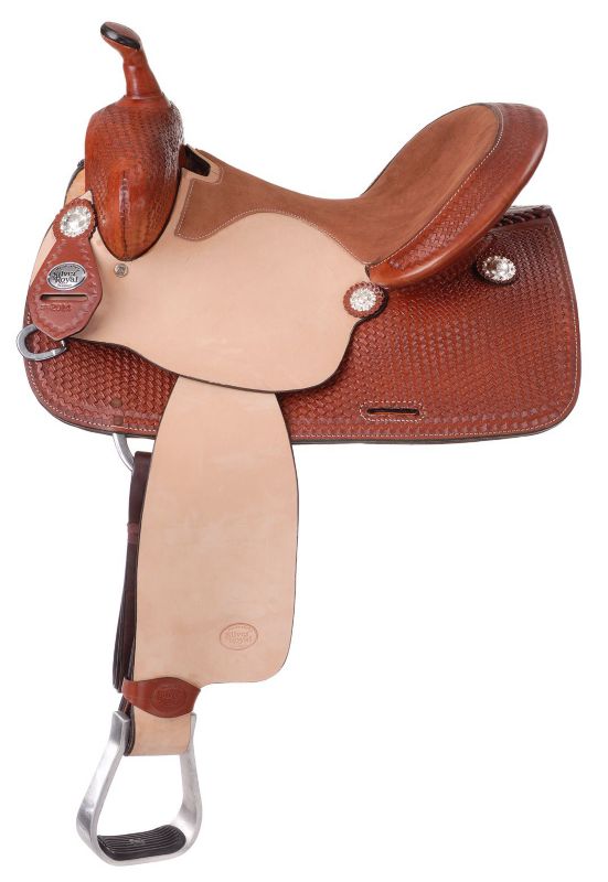 Silver Royal Lone Star Barrel Saddle