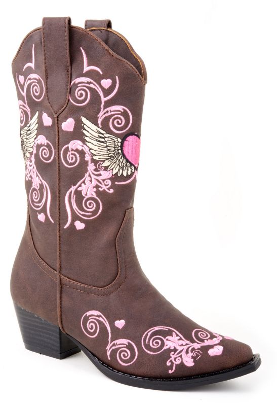 Roper Kids Heart Wing Boots