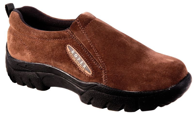 Roper Ladies Mahogany Suede Slip On Shoe