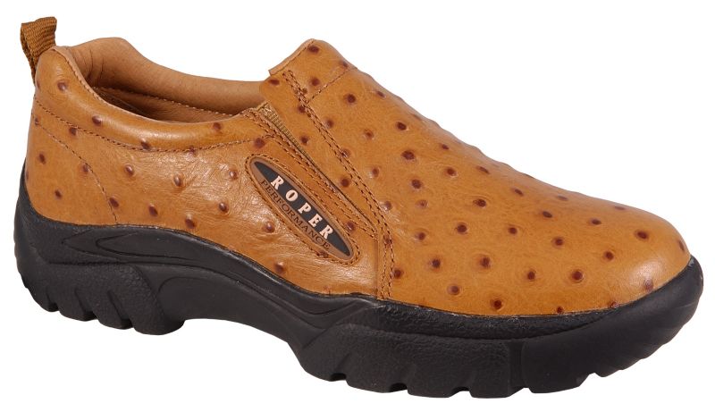 Roper Ladies Faux Ostrich Slip On Shoe