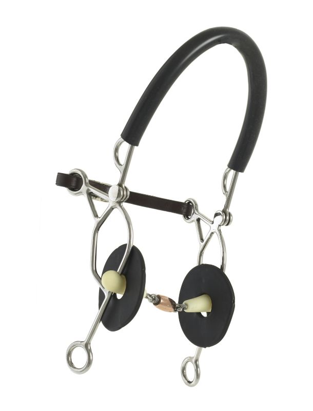 Happy Mouth Copper Roller Hackamore Bit