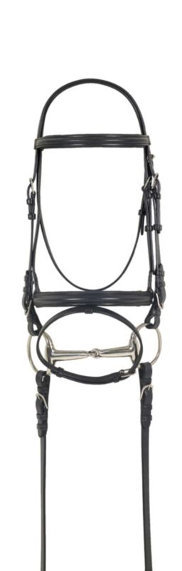 Camelot Dressage Bridle w/Anti-slip Reins