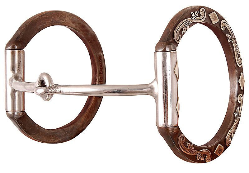 Sherry Cervi Diamond Smooth Snaffle D-Ring Bit