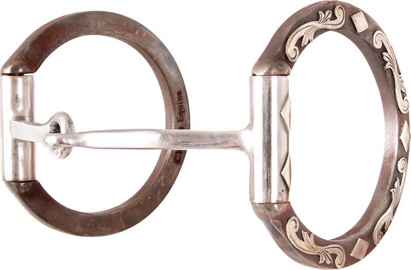 Sherry Cervi Diamond Square Snaffle D-Ring Bit