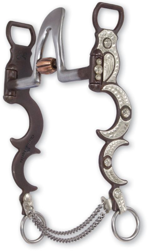 Classic Equine Spade Roller Moon California Bit