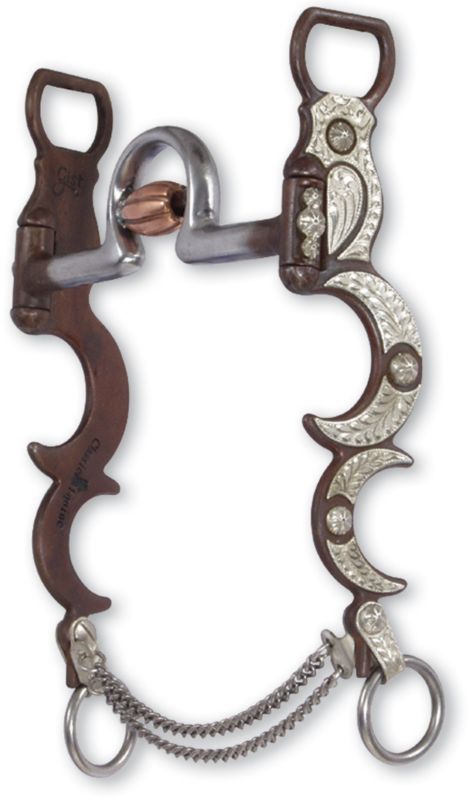 Classic Equine Frog Roller Moon California Bit