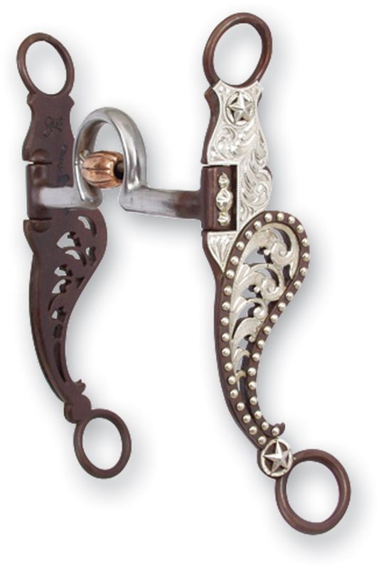 Classic Equine Frog Roller Wave Dot Shank Bit