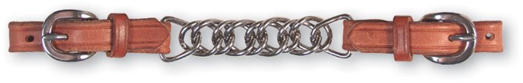 Martin Flat Chain Leather Curb Strap