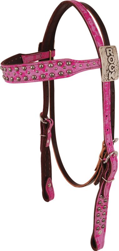 Gypsy Soule Rock Pink Browband Headstall