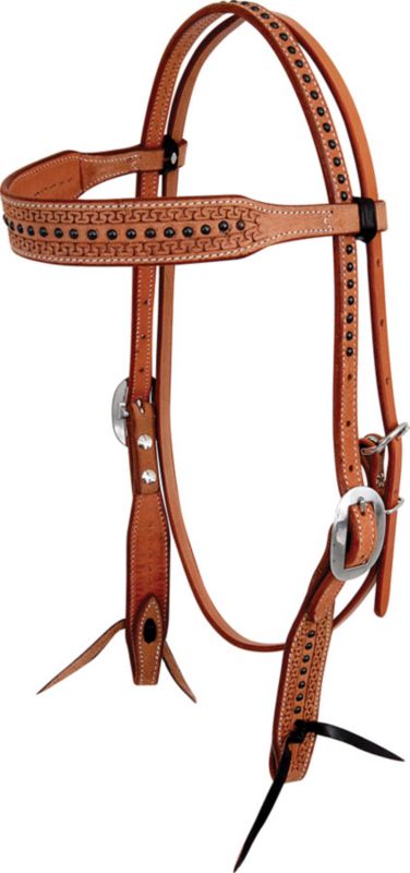 Martin San Carlos Black Dot Browband Headstall